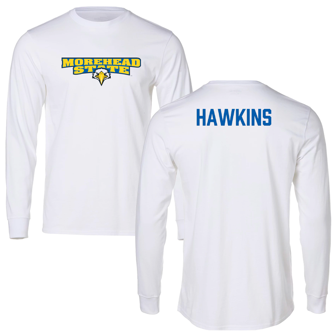 Morehead State University TF and XC White Long Sleeve - AJ Hawkins