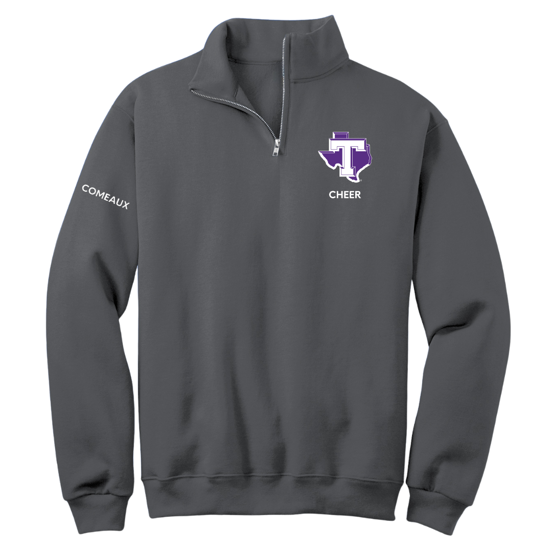 Tarleton State University Cheer Dark Gray Quarter-Zip - Ellissa Comeaux