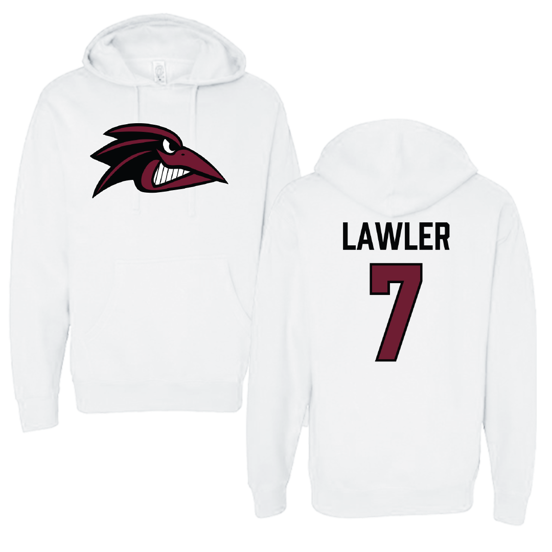 Franklin Pierce University Lacrosse (M) White Hoodie - #7 Michael Lawler