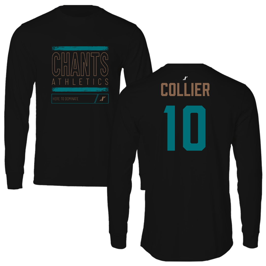 Coastal Carolina University Football Black Dominate Long Sleeve - #10 Samari Collier