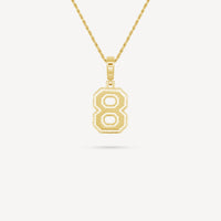 Gold Presidents Pendant and Chain - #8 Evan Boyd