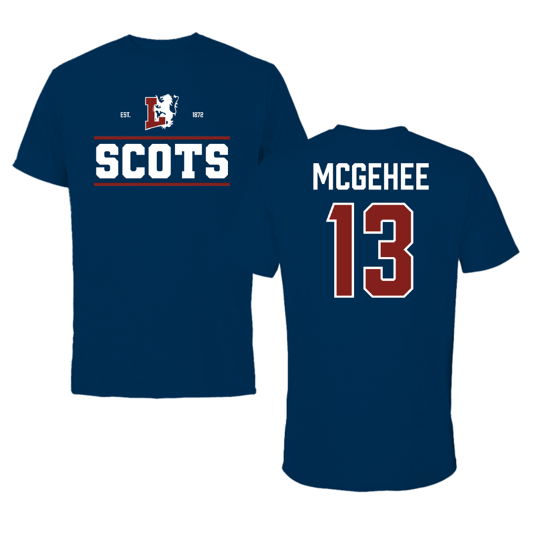 Lyon College Football Navy General Tee - #13 Jerry McGehee
