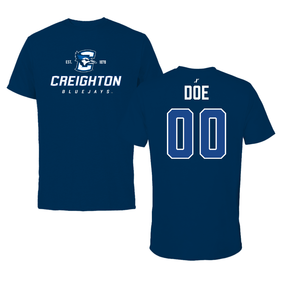 Creighton University Soccer (W) Navy General Tee - #00 Doe Doe