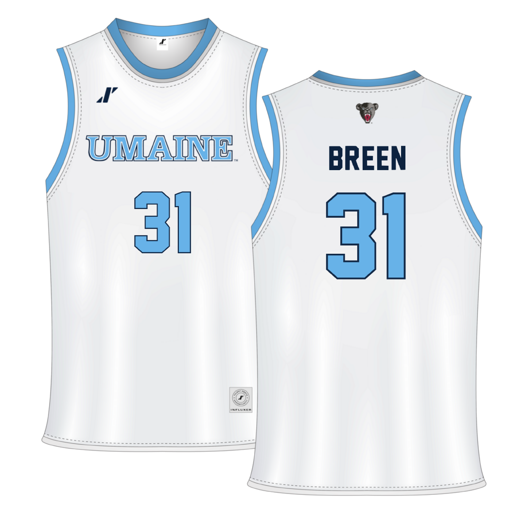 University of Maine White Basketball Jersey - #31 Bailey Breen