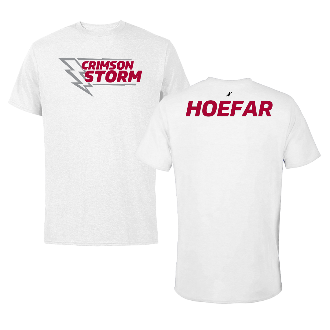 Southern Nazarene University Golf (W) White Performance Tee - Addison Hoefar
