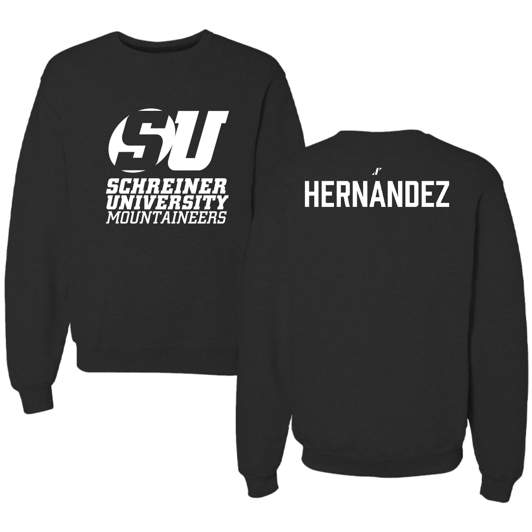 Schreiner University TF and XC Black Crewneck - Xavier Hernandez
