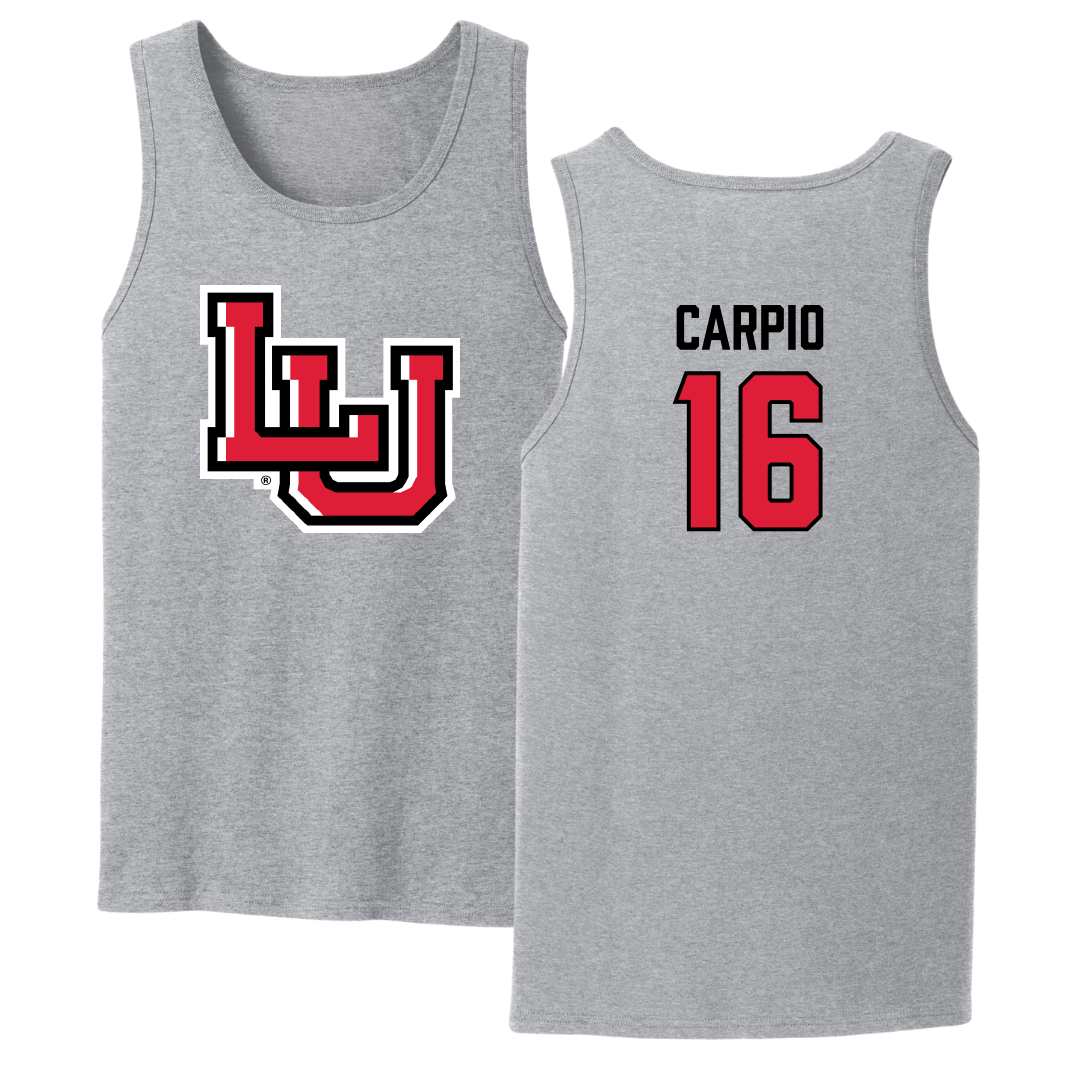 Lamar University Baseball Sport Gray Tank Top - #16 Julius Carpio