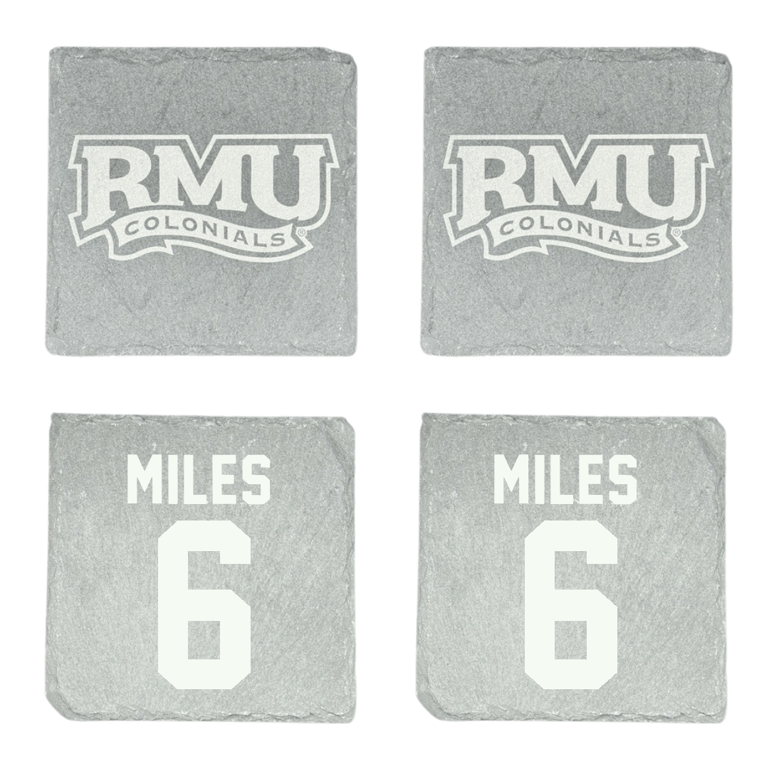 Robert Morris University Football Stone Coaster (4 Pack)  - #6 Quedrion Miles