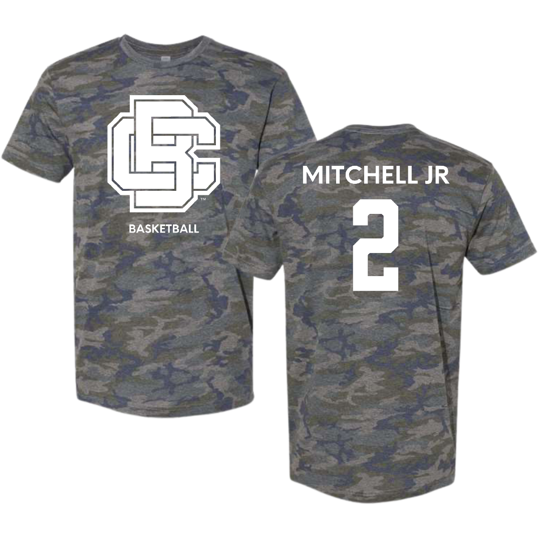 Bethune-Cookman University Basketball (M) Vintage Camo Tee - #2 Rickey Mitchell Jr