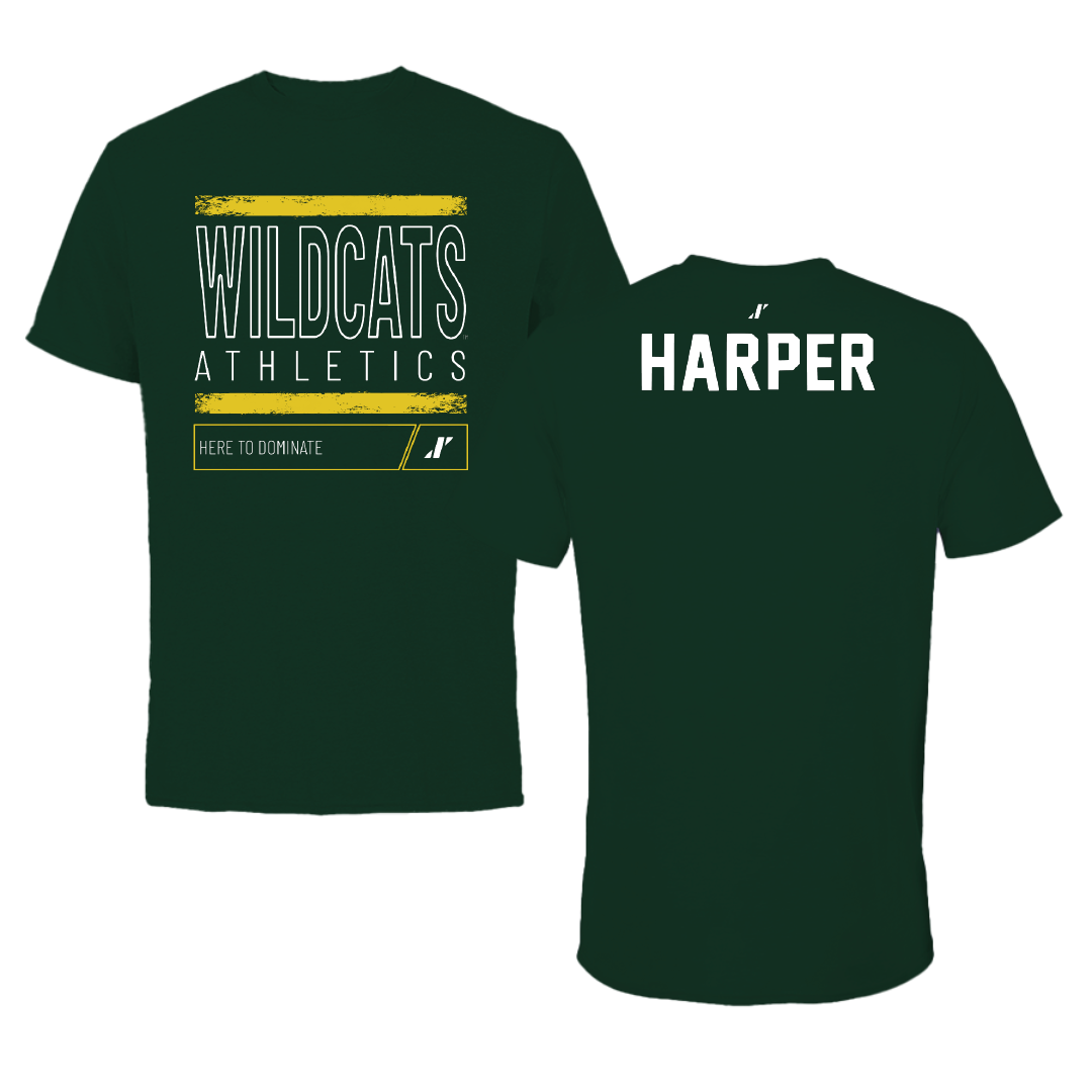 Northern Michigan University TF and XC Forest Green Dominate Tee - Beverly Harper