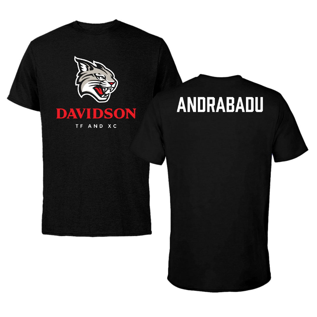 Davidson College TF and XC Black Performance Tee - Sineth Andrabadu