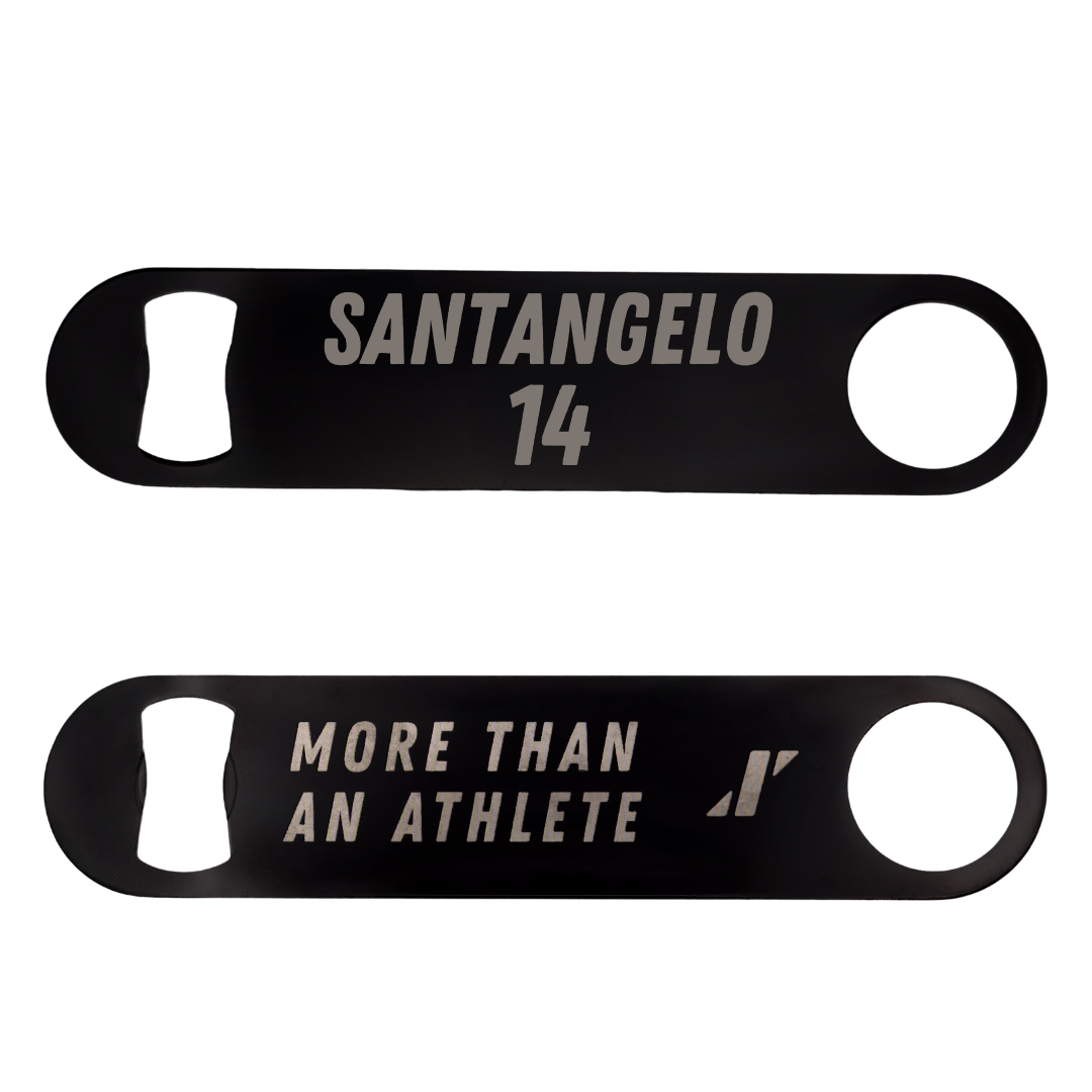 Bryant University Baseball Black Bottle Opener - #14 Ryan Santangelo