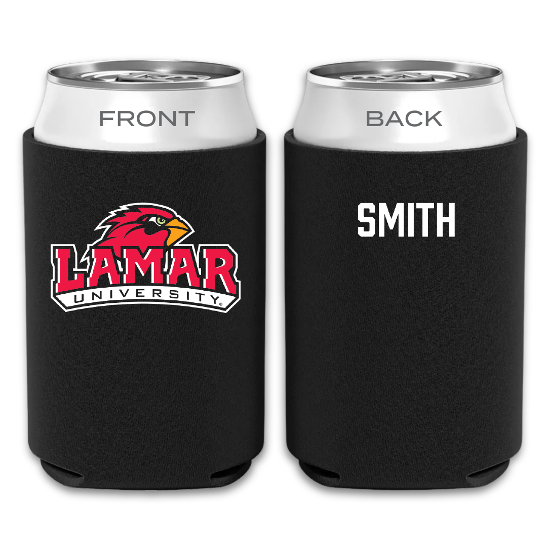 Lamar University Tennis Black Can Cooler - Jonah Smith