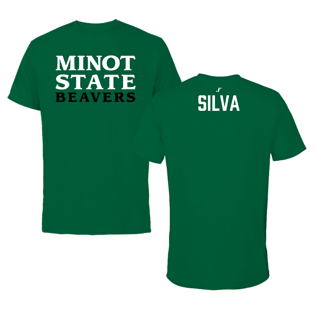 Minot State University Wrestling (W) Green Performance Tee - Dahlia Silva