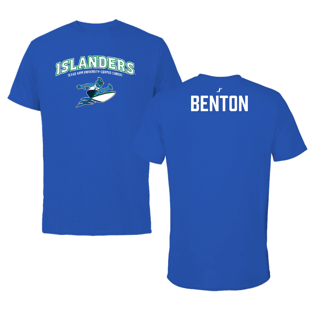 Texas A&M University-Corpus Christi TF and XC Blue General Performance Tee - Colin Benton