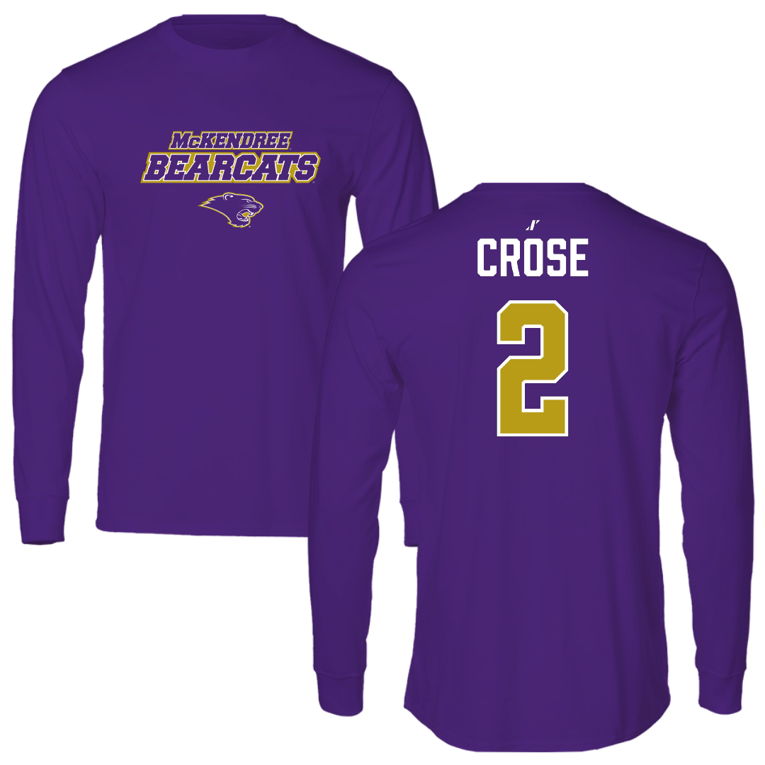 McKendree University Volleyball (W) Purple General Performance Long Sleeve - #2 Brielle Crose