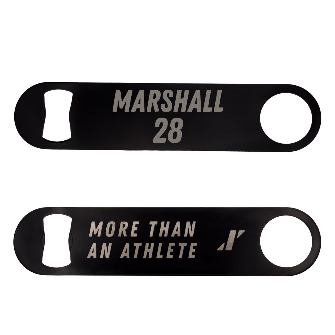 Utah Tech University Baseball Black Bottle Opener - #28 Jonah Marshall