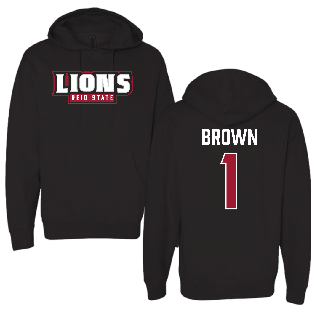 Reid State Community College Softball Black Hoodie - #1 Tiara Brown