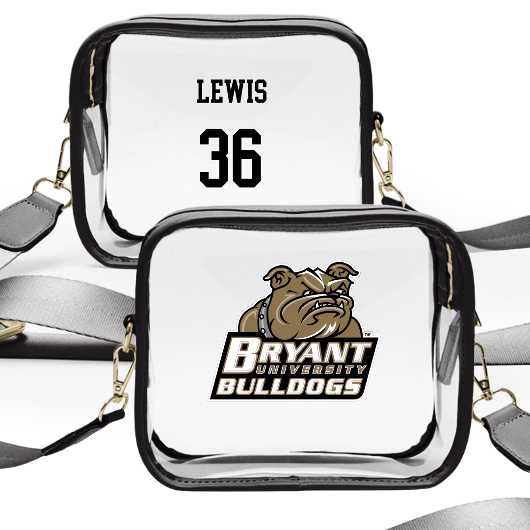 Bryant University Baseball Black Clear Stadium Bag - #36 Bradley Lewis
