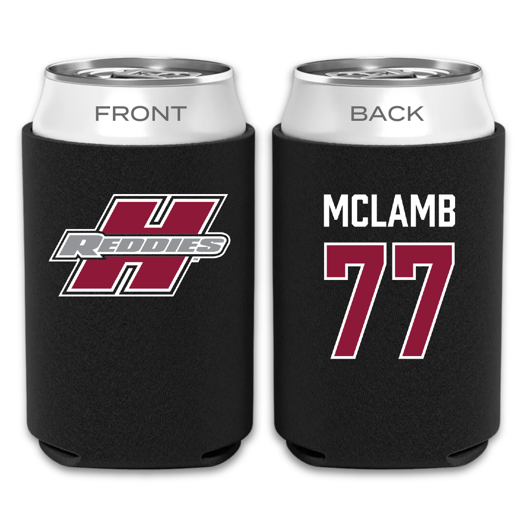 Henderson State University Softball Black Can Cooler - #77 Mary McLamb