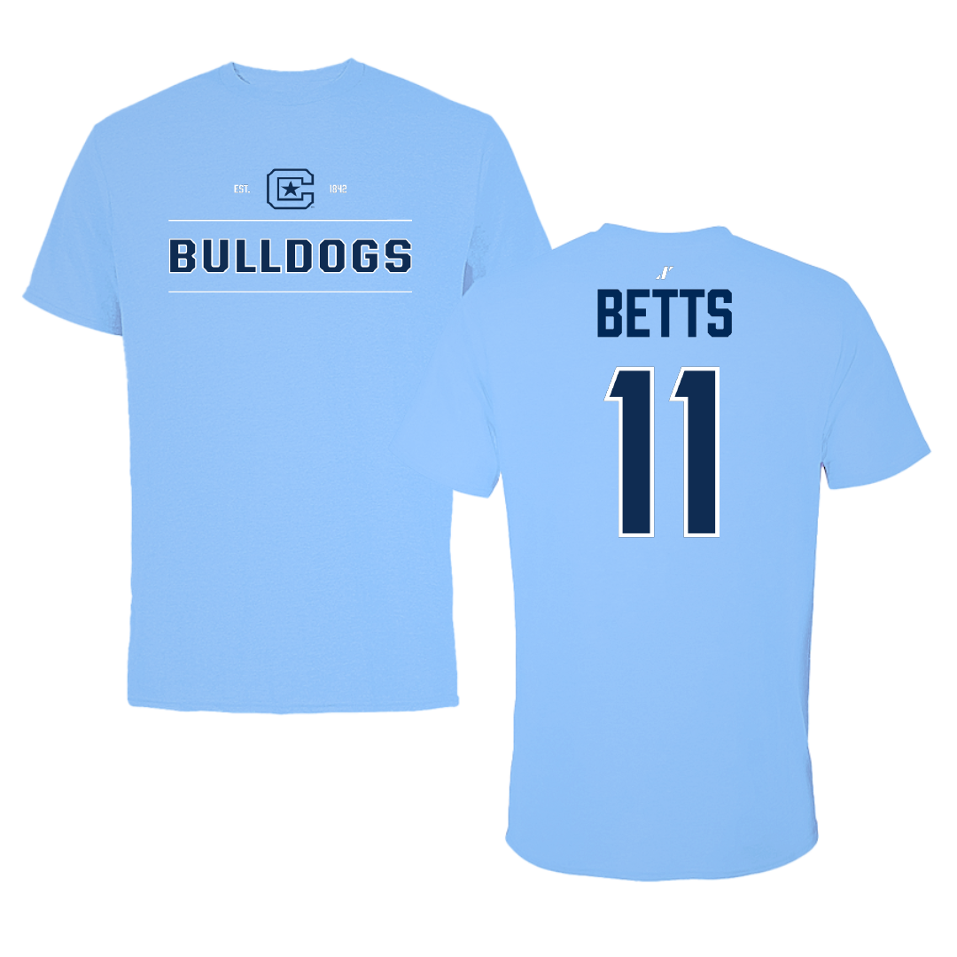 The Citadel Football Carolina Blue General Tee - #11 Peyton Betts