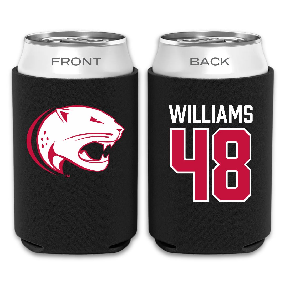 University of South Alabama Football Black Can Cooler - #48 Jordan Williams