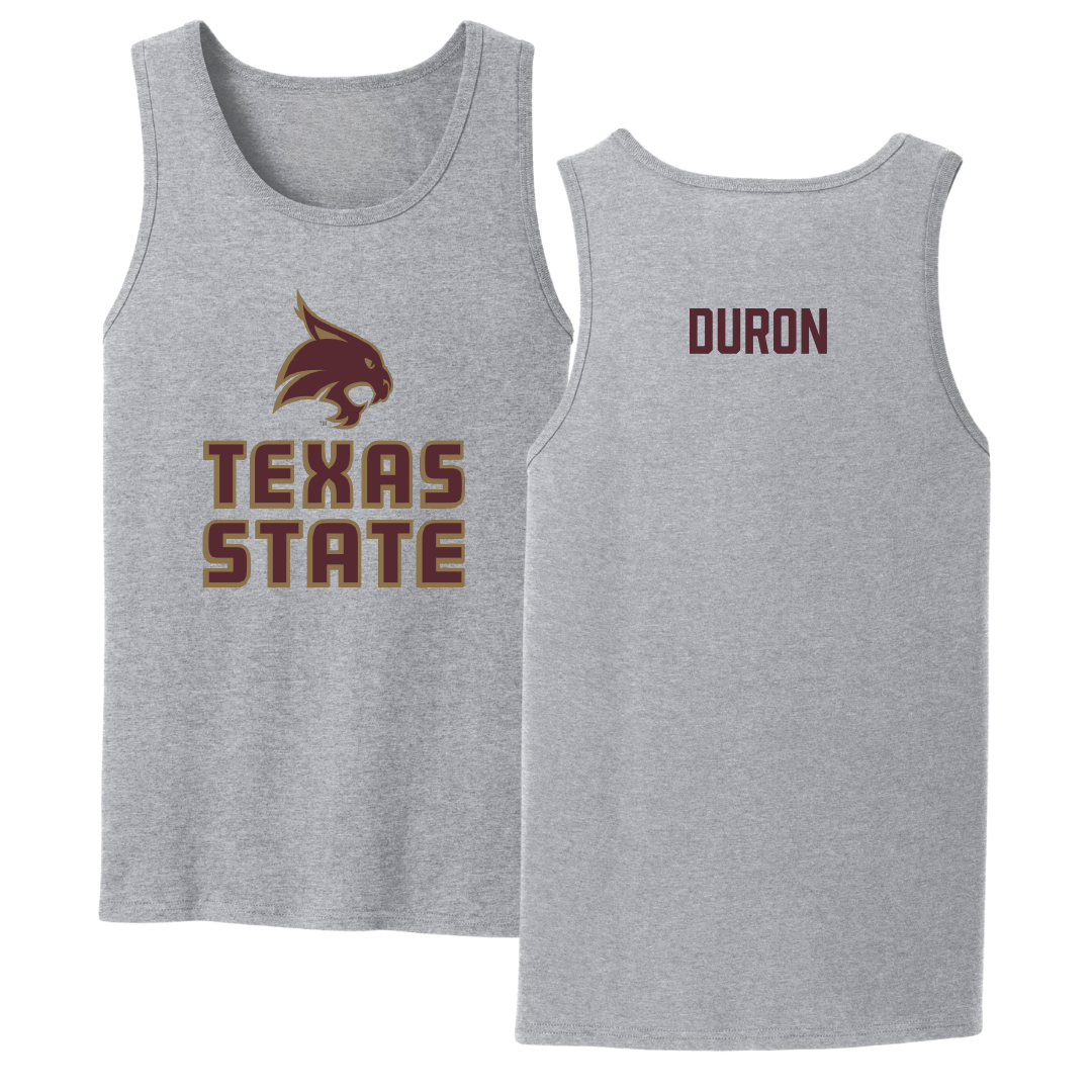 Texas State University TF and XC Sport Gray Tank Top - Melanie Duron