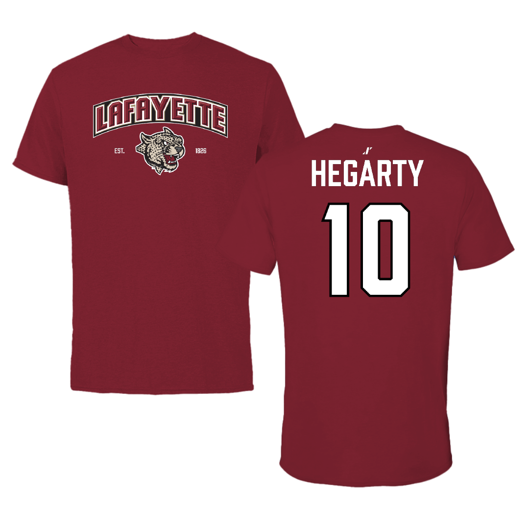 Lafayette College Softball Cardinal General Tee - #10 Andy Hegarty