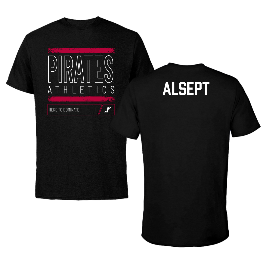 Whitworth University TF and XC Black Dominate Performance Tee - Richard Alsept