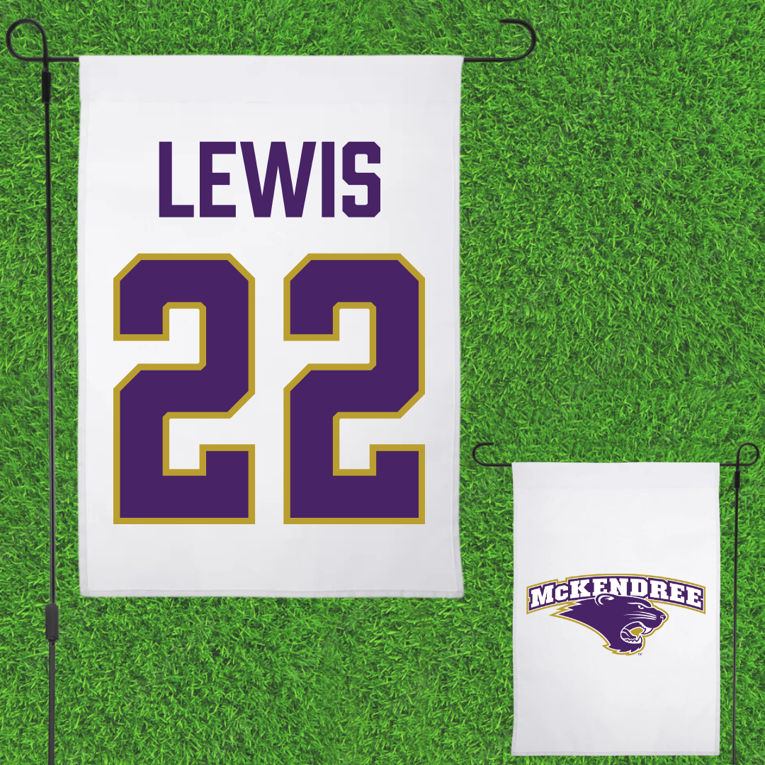McKendree University Bowling (W) White Garden Flag - #22 Ava Lewis