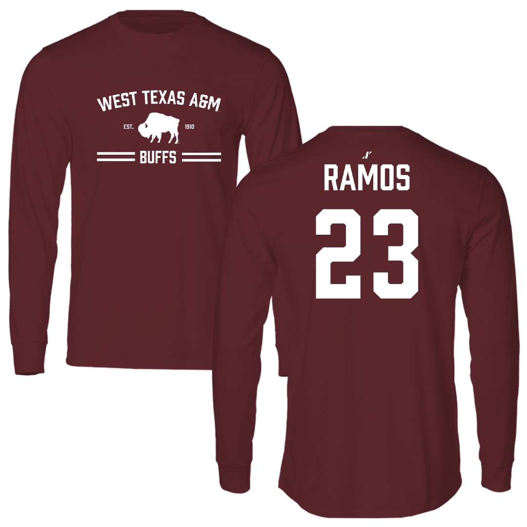 West Texas A&M University Volleyball (W) Maroon General Long Sleeve - #23 Avery Ramos