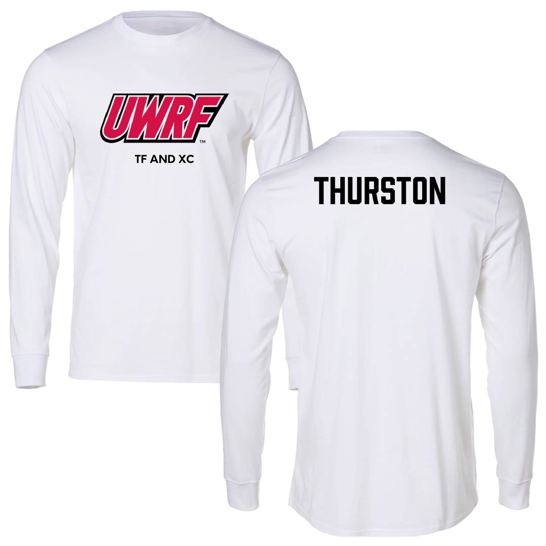 University of Wisconsin-River Falls TF and XC White Performance Long Sleeve - Bella Thurston
