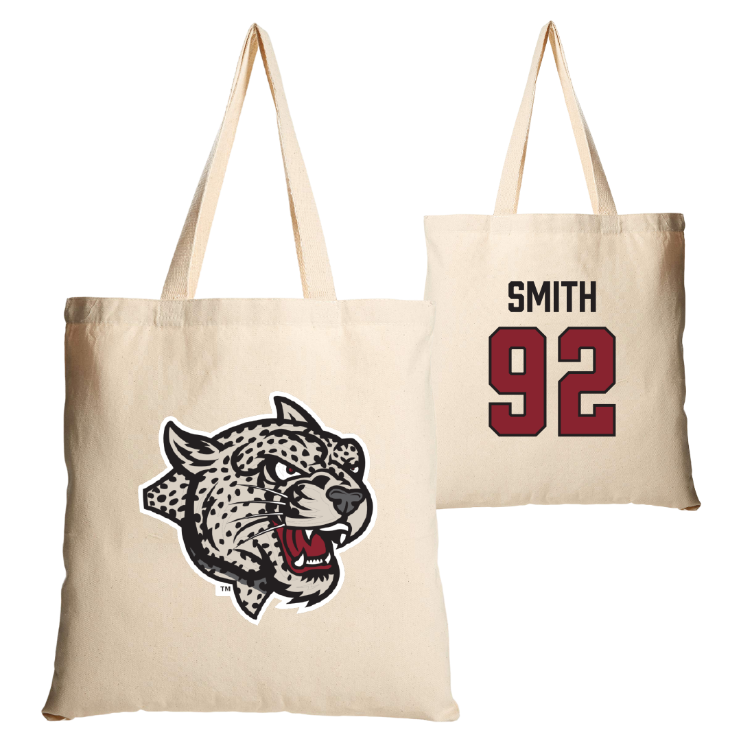 Lafayette College Football Tan Canvas Tote Bag - #92 Micah Smith