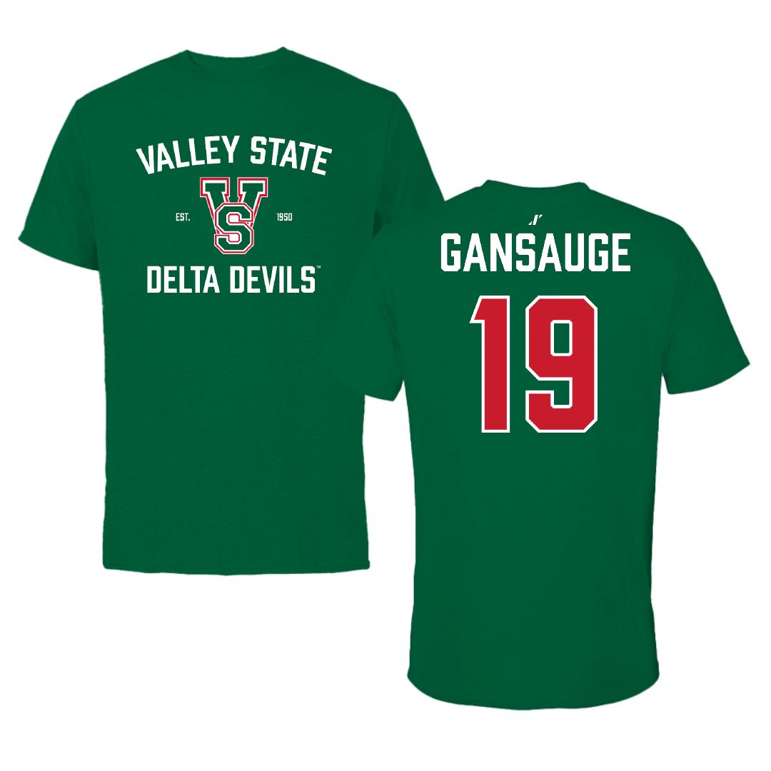 Mississippi Valley State University Soccer Green General Performance Tee - #19 Lilly Gansauge