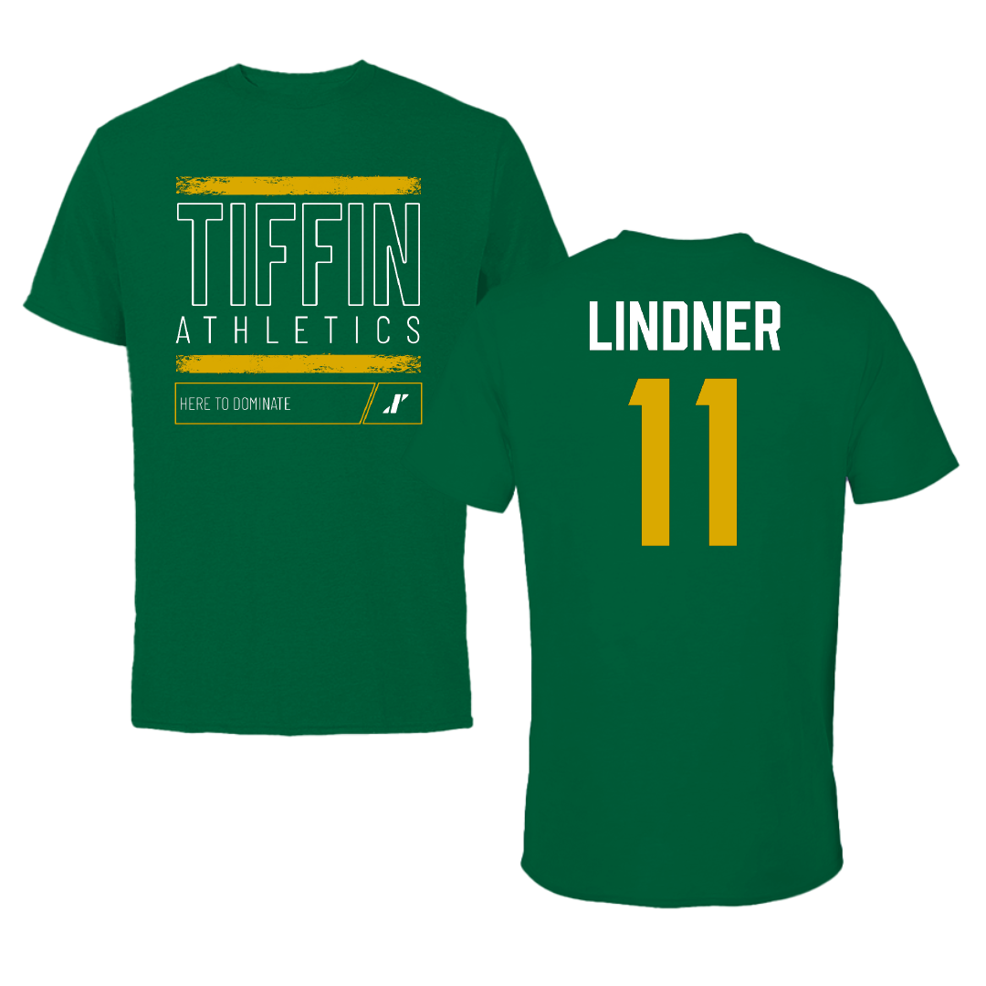 Tiffin University Soccer (M) Green Dominate Tee - #11 Felix Lindner