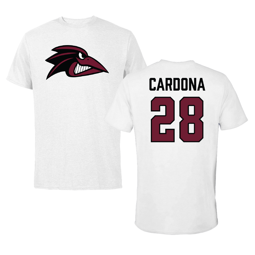 Franklin Pierce University Baseball White Performance Tee - #28 Antwan Cardona