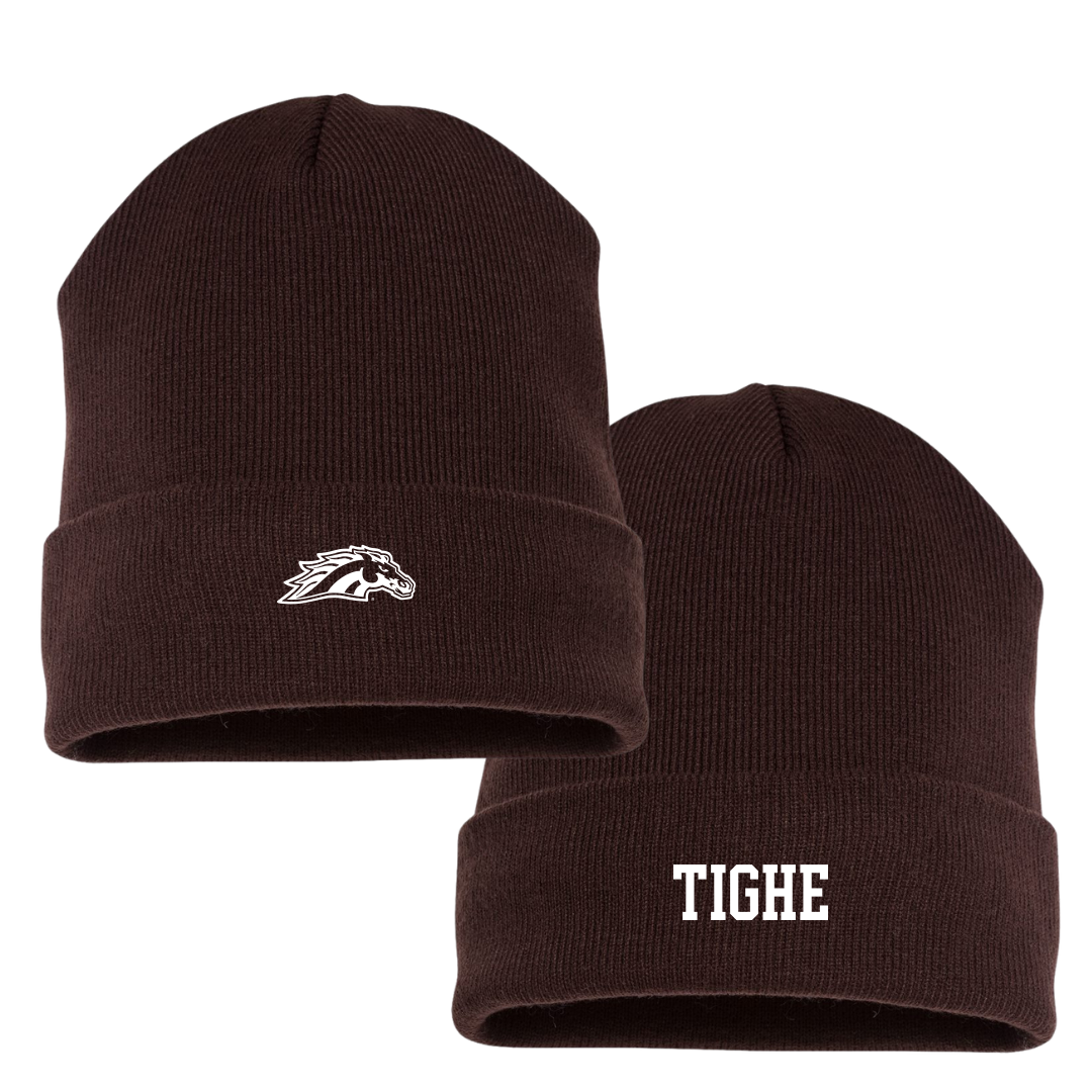 Western Michigan University Softball Brown Beanie - #2 Caitlin Tighe