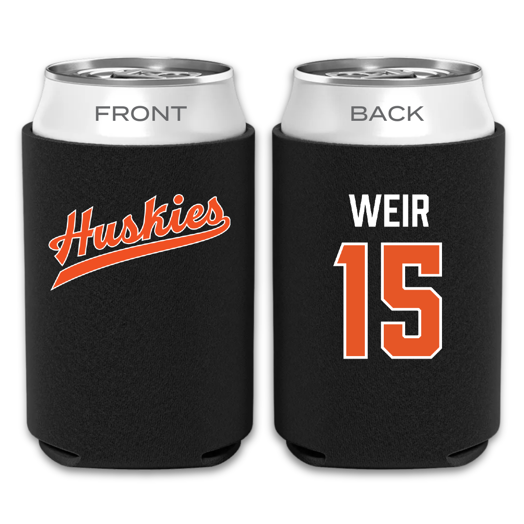 Houston Christian University Football Black Can Cooler - #15 Jake Weir