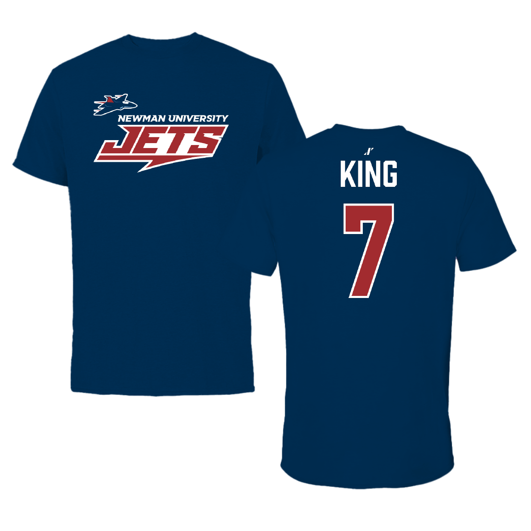 Newman University Bowling Navy General Performance Tee - #7 Emalee King