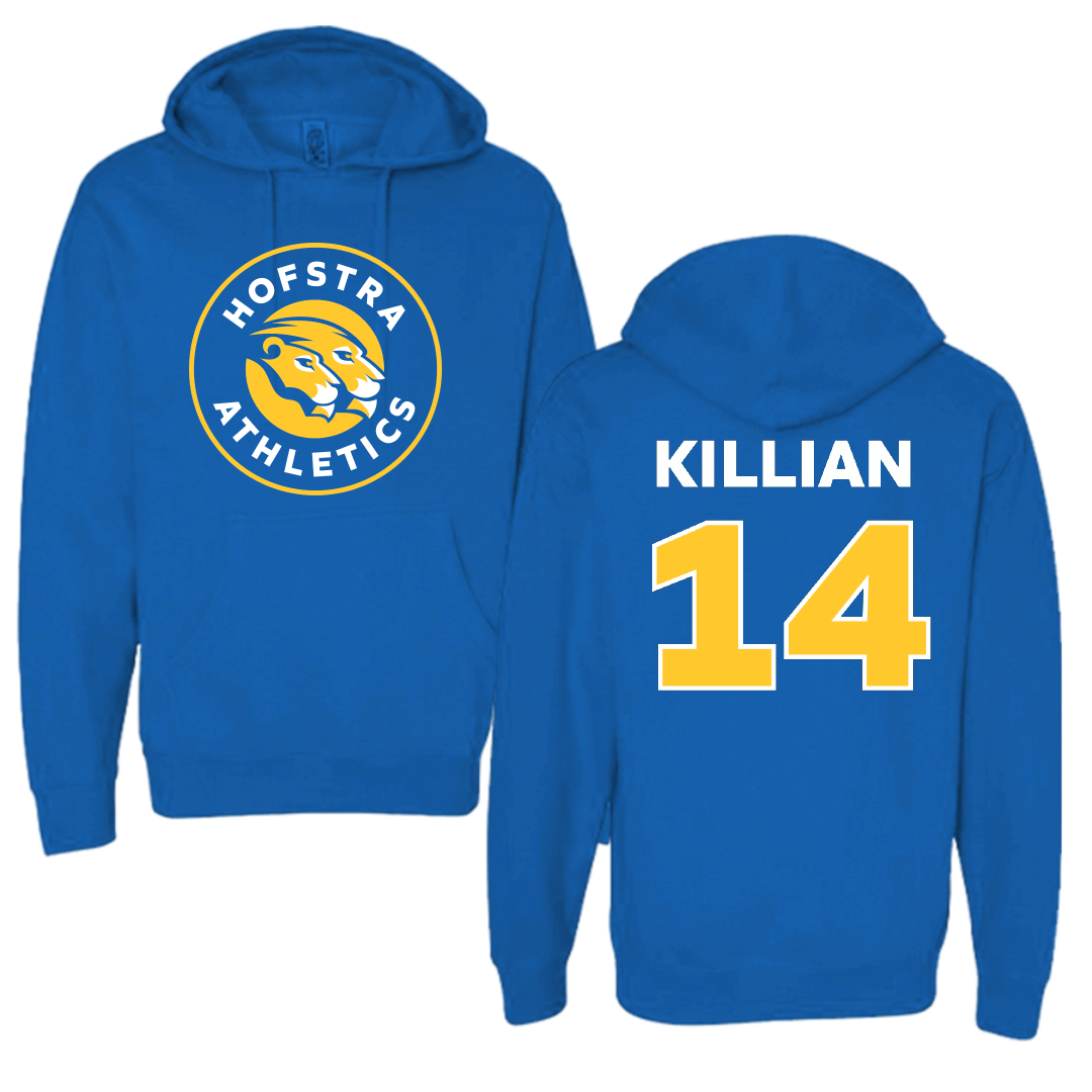 Hofstra University Lacrosse (M) Blue Hoodie - #14 Roan Killian
