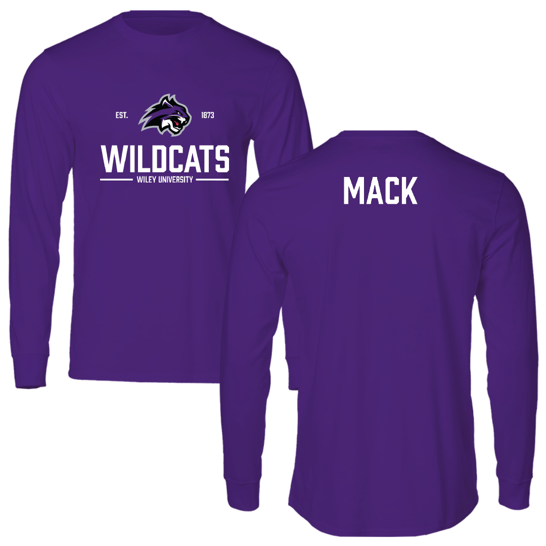 Wiley University Golf Purple General Performance Long Sleeve - Titus Mack