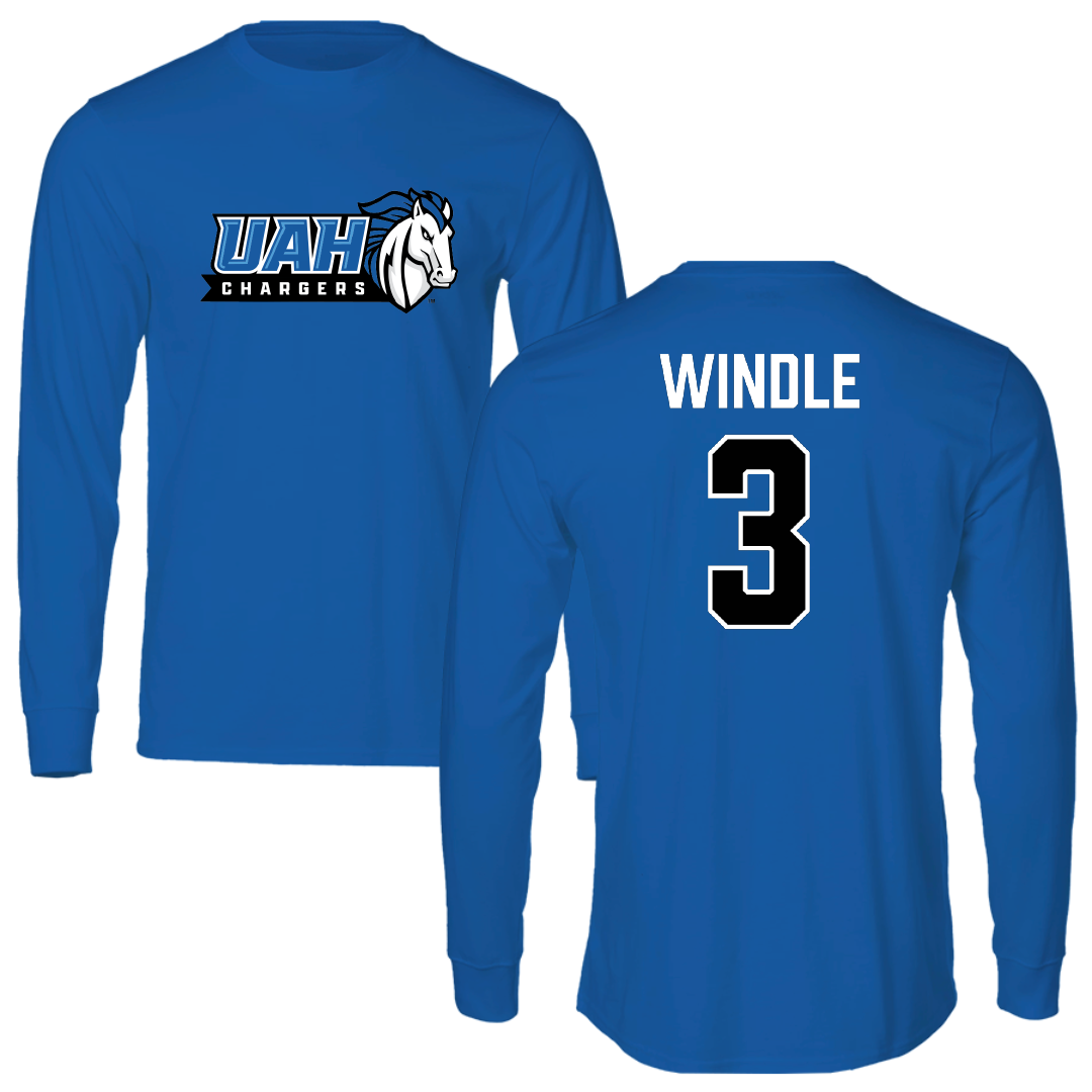 Huntsville Baseball Blue Long Sleeve - #3 Hugh Windle