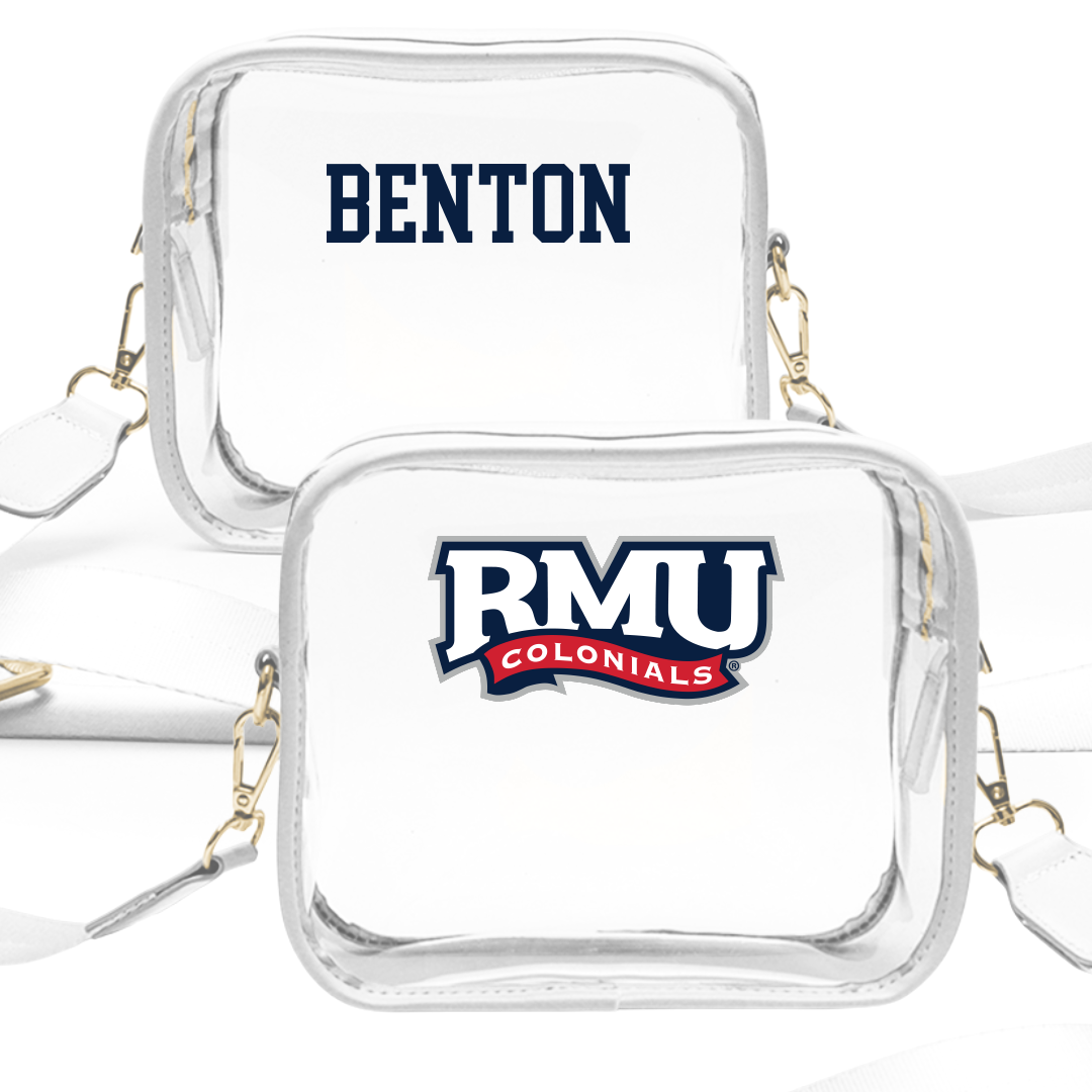 Robert Morris University TF and XC White Clear Stadium Bag - Ny'Asia Benton