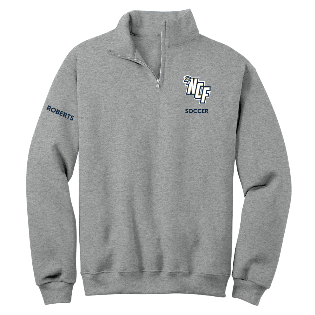 New College of Florida Soccer (M) Sport Gray Quarter-Zip - Lewis Roberts