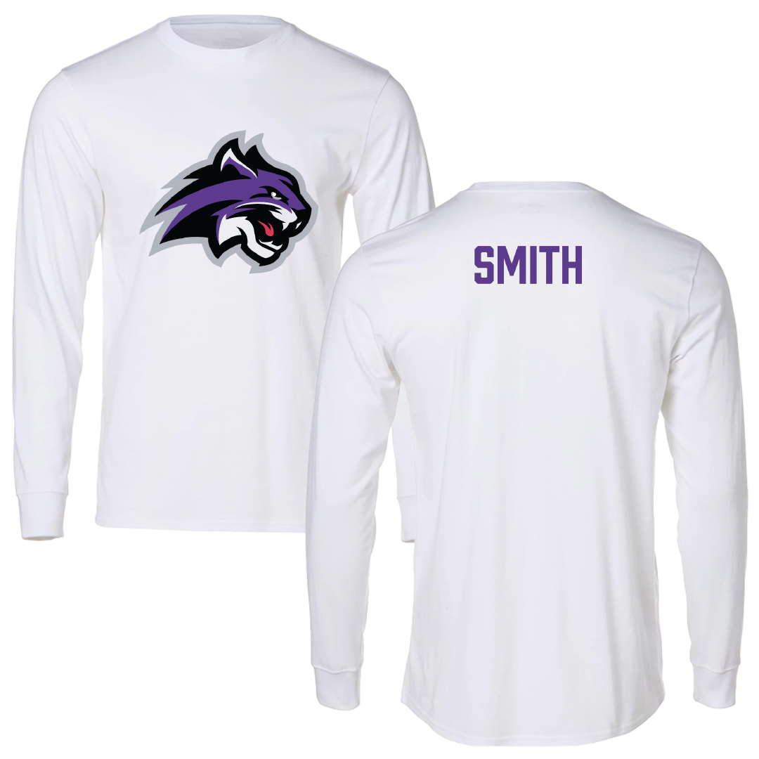 Wiley University TF and XC White Performance Long Sleeve - Anthony Smith