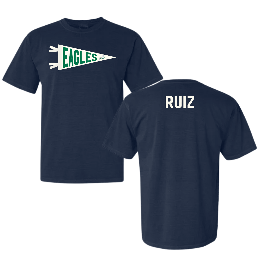 Florida Gulf Coast University Golf Navy Pennant Comfort Colors Tee - Sacha Ruiz