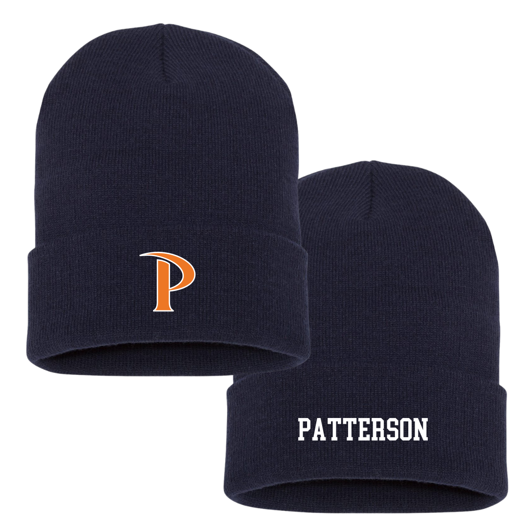 Pepperdine University Baseball Navy Beanie - #8 Daniel Patterson