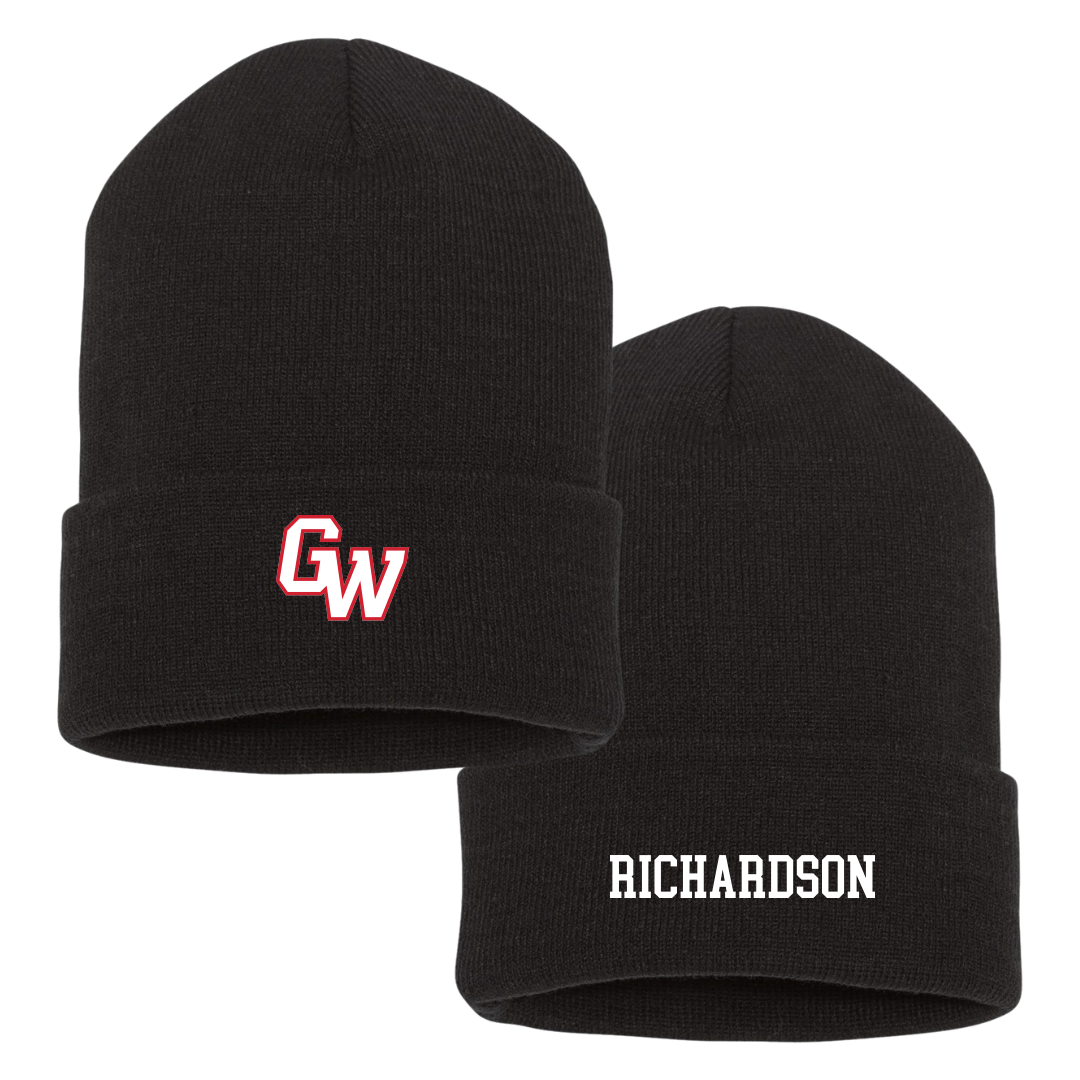 Gardner-Webb University TF and XC Black Beanie - Donnovan Richardson