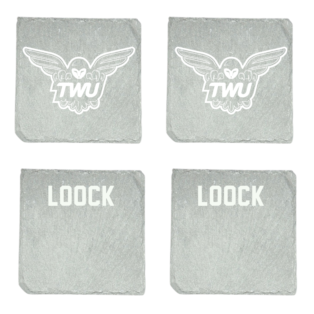 Texas Woman's University Gymnastics (W) Stone Coaster (4 Pack)  - Jordan Loock