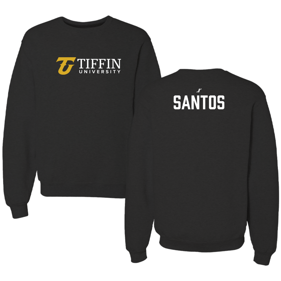 Tiffin University Wrestling Black Crewneck - Brecklyn Santos